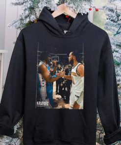 Tyrese Maxey Hand Shake Jalen Brunson At Eastern Conference 2024 NBA Playoffs T Shirt