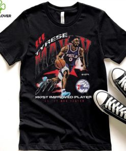 Tyrese Maxey Philadelphia 76ers 2024 NBA Most Improved Award Signature shirt 3 Tyrese Maxey Philadelphia 76ers 2024 NBA Most Improved Award Signature shirt