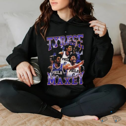 Tyrese Maxey Philadelphia 76ers 90s Style Inspired T Shirt