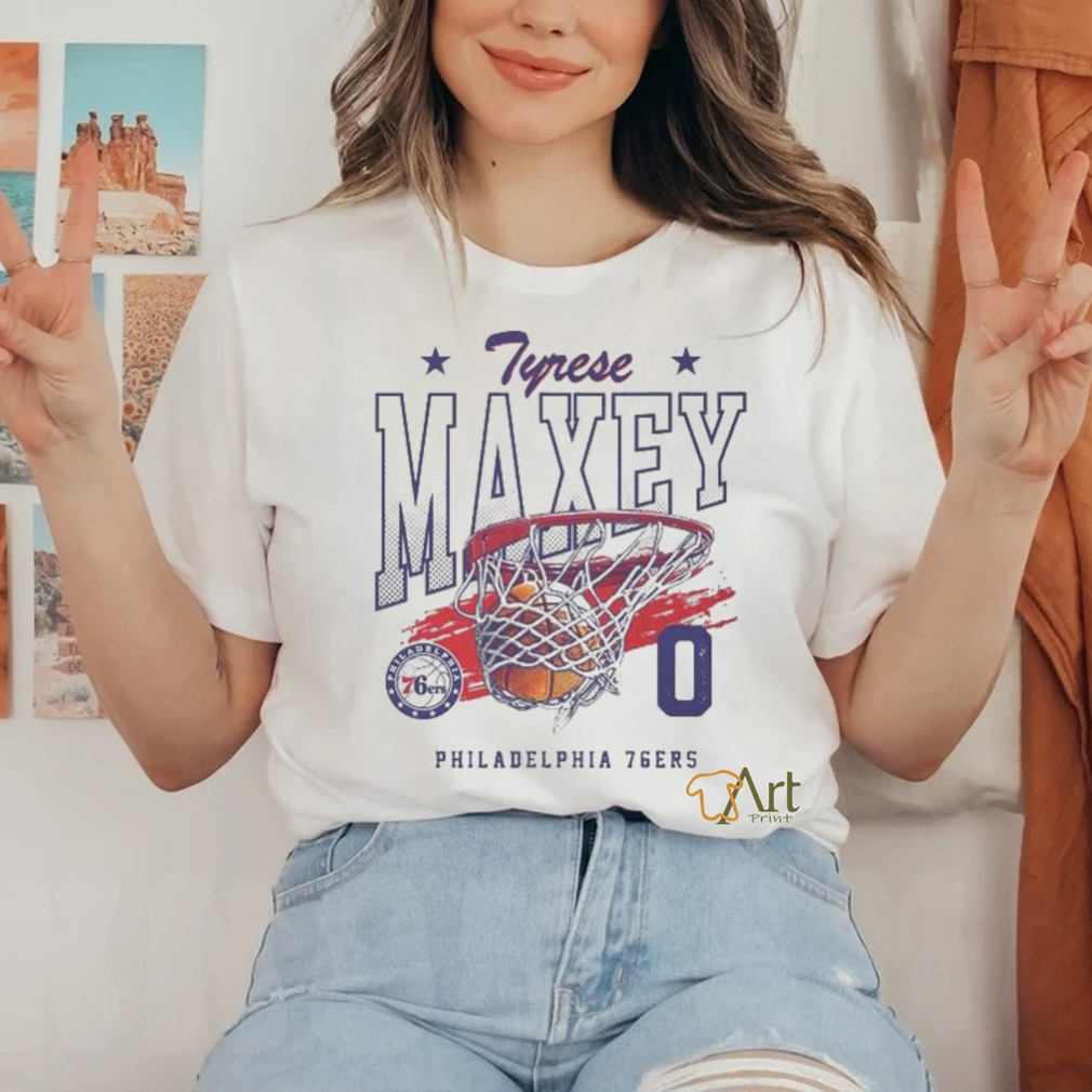 Tyrese Maxey Philadelphia 76ers Swish Shirt Tyrese Maxey Philadelphia 76ers Swish Shirt