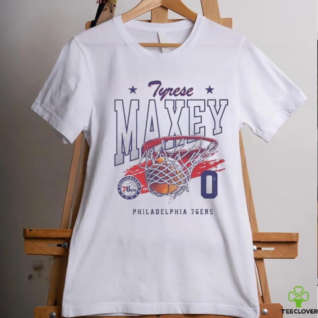 Tyrese Maxey Philadelphia 76ers Swish Shirt Tyrese Maxey Philadelphia 76ers Swish Shirt