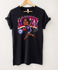 Tyrese Maxey Philadelphia 76ers cartoon caricature signature shirt