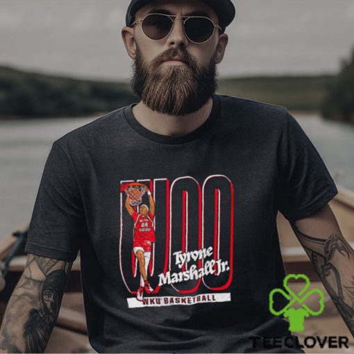 Tyrone Marshall Jr. Woo cartoon shirt