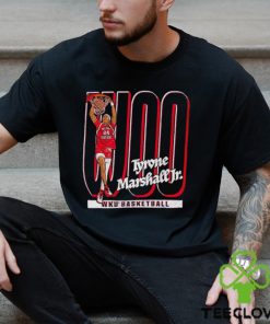Tyrone Marshall Jr. Woo cartoon shirt