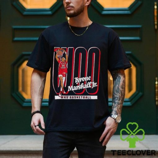 Tyrone Marshall Jr. Woo cartoon shirt