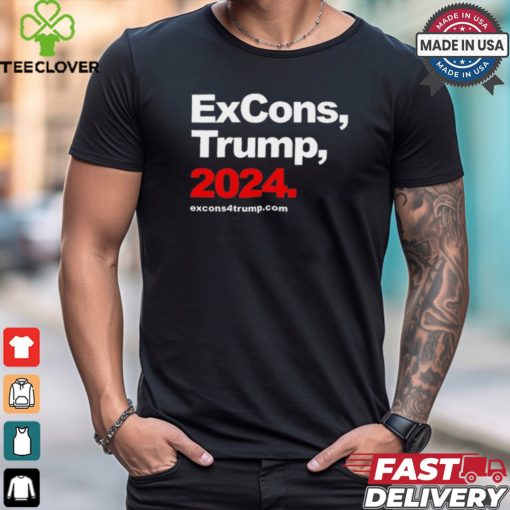 Tyrone Muhammad Wearing Excons Trump 2024 t shirt