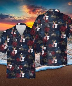 U.S Army Bell Oh 58 Kiowa Button Down Hawaiian Shirt Trend Summer
