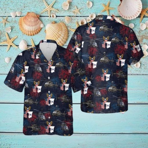 U.S Army Bell Oh 58 Kiowa Button Down Hawaiian Shirt Trend Summer