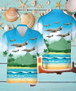 U.S Navy Va 146 A 4 Skyhawk Button Down Hawaiian Shirt Trend Summer