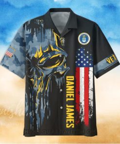 U.S. Air Force Veterans Punisher Skull Custom Hawaiian Shirt
