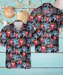 U.S. Army Airborne Command Shoulder Sleeve Insignia (from 1943 1959) Aloha Hawaiian Shirt US Army Beach Shirt Gift