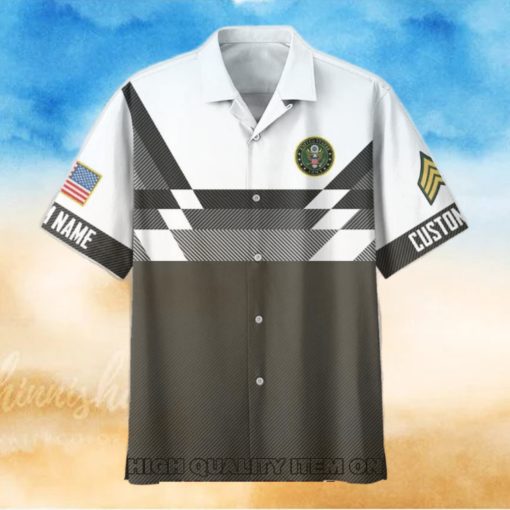 U.S. Army Custom Name And Rank Trending Hawaiian Shirt