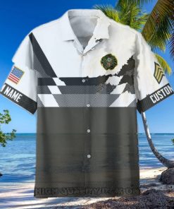 U.S. Army Custom Name And Rank Trending Hawaiian Shirt