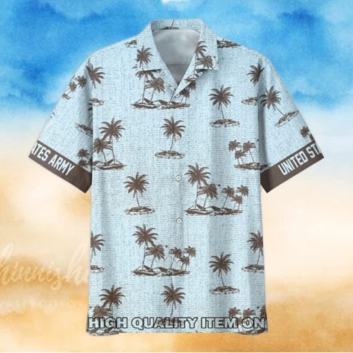 U.S. Army Veterans Retro Island Hawaiian Shirt