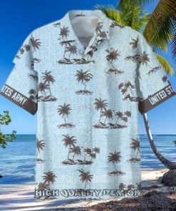 U.S. Army Veterans Retro Island Hawaiian Shirt