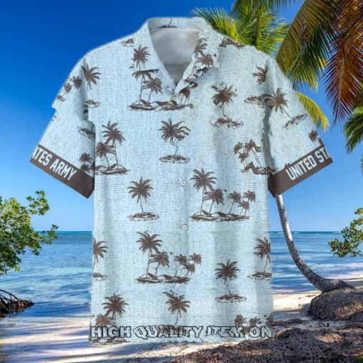 U.S. Army Veterans Retro Island Hawaiian Shirt