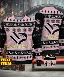 U.S. Città di Palermo Team Football Lega Serie A Ugly Christmas Sweater Christmas Gift