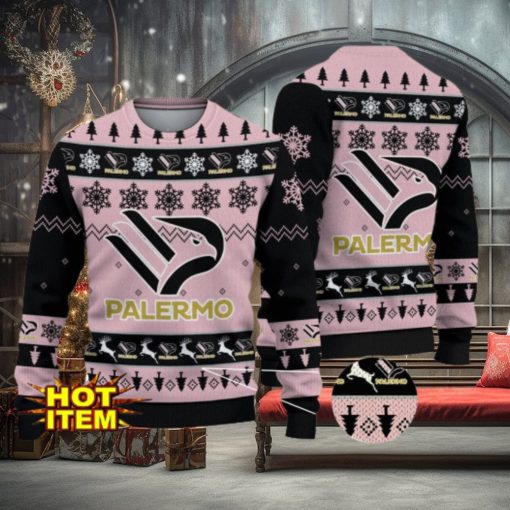 U.S. Città di Palermo Team Football Lega Serie A Ugly Christmas Sweater Christmas Gift