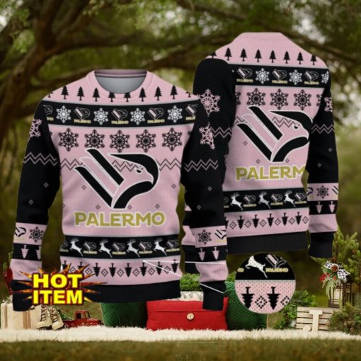 U.S. Città di Palermo Team Football Lega Serie A Ugly Christmas Sweater Christmas Gift