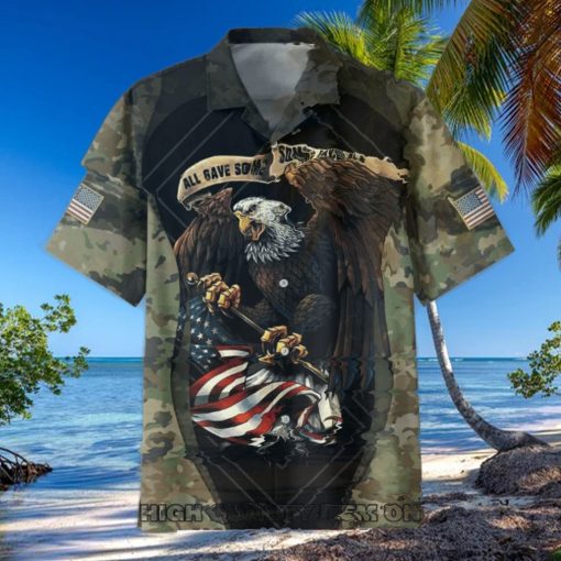 U.S. Coast Guard Veterans Custom Name Camouflage Hawaiian Shirt