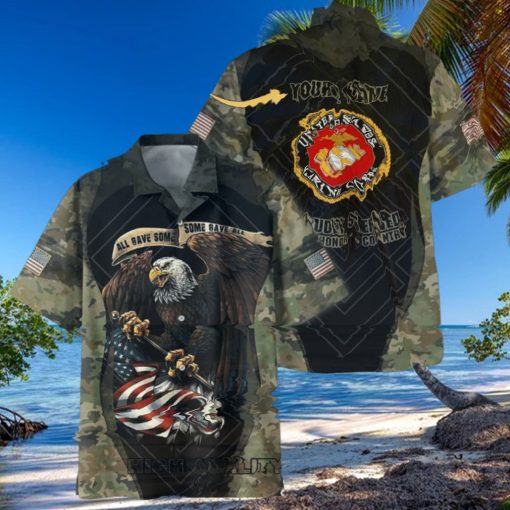 U.S. Marine Corps All Gave Some Some Gave All Custom Hawaiian Shirt