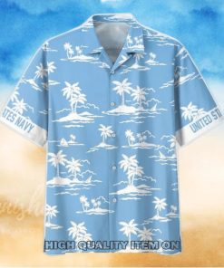 U.S. Navy Ocean Blue Short Sleeve Hawaiian Shirt