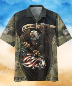U.S. Navy Veterans Custom Name Camouflage Hawaiian Shirt
