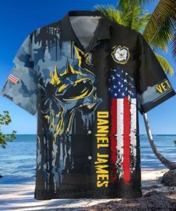 U.S. Navy Veterans Punisher Skull Custom Hawaiian Shirt