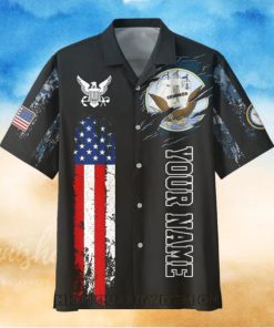 U.S. Navy Veterans Red White And Blue Custom Hawaiian Shirt