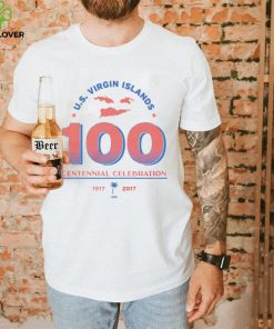 U.S. Virgin Islands 100 Centennial Celebration logo shirt