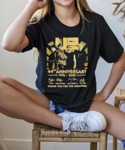 U2 44Th Anniversary 1976 2020 Thank You For The Memories Signatures Shirt