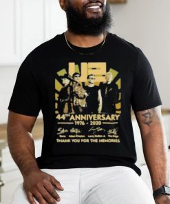 U2 44Th Anniversary 1976 2020 Thank You For The Memories Signatures Shirt