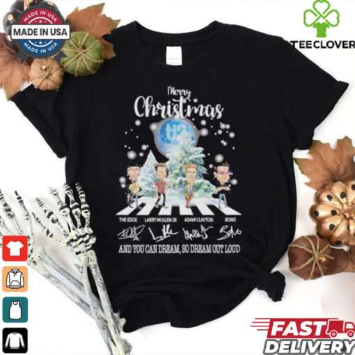 U2 Band Abbey Road Merry Christmas shirt