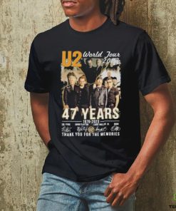 U2 World Tour 2023 47 Years 1976 2023 Thank You For Memories Signature Shirt