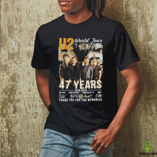 U2 World Tour 2023 47 Years 1976 2023 Thank You For Memories Signature Shirt