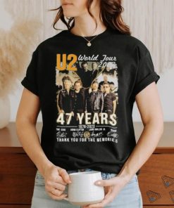 U2 World Tour 2023 47 Years 1976 2023 Thank You For Memories Signature Shirt