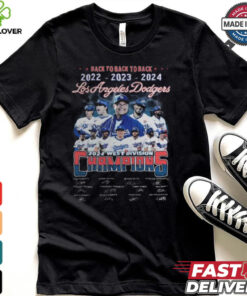 Los Angeles Dodgers 2024 West Division Champs Back To Back To Back T Shirt