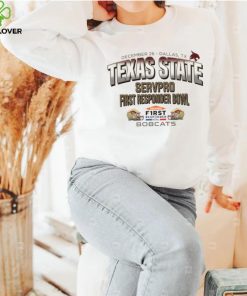 Texas State Bobcats 2023 Servpro First Responder Bowl Bound logo t hoodie, sweater, longsleeve, shirt v-neck, t-shirt