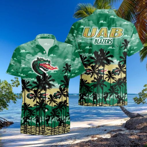 UAB Blazers Palms Tree Hawaiian Shirt