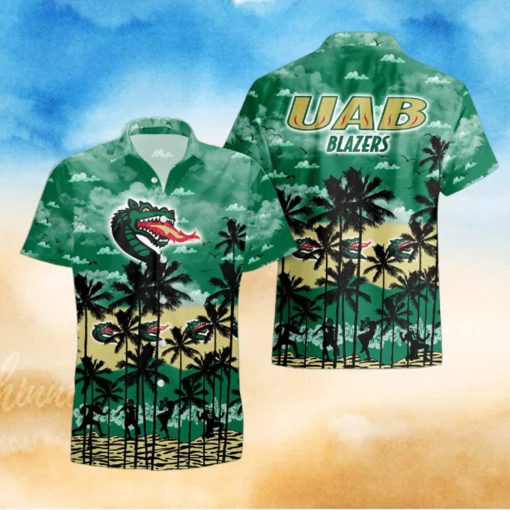 UAB Blazers Palms Tree Hawaiian Shirt