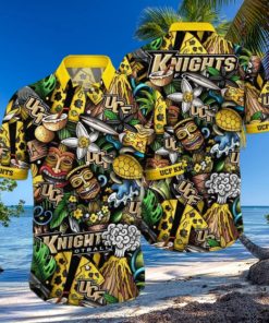 UCF Knights NCAA1 Flower Hawaiian Shirt