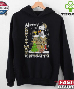 UCF Knights Snoopy And Woodstock Merry Christmas Shirt