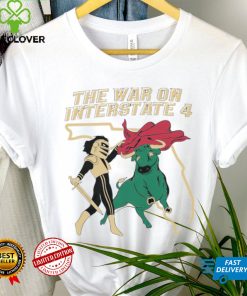 UCF Knights vs South Florida Bulls mascot the War on Interstate 4 shirt