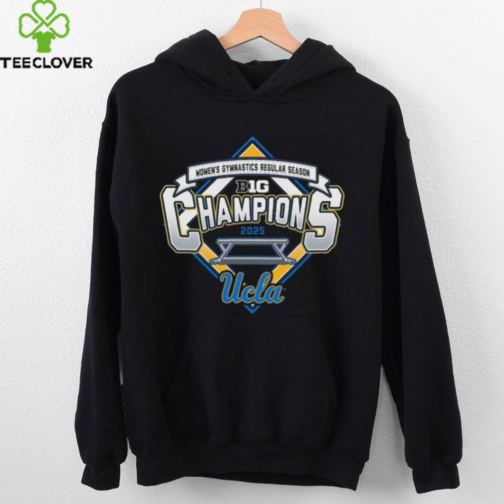UCLA Bruins 2025 Big Ten Women's Gymnastics Regular Season Champions Locker Room T Shirt UCLA Bruins 2025 Big Ten Women's Gymnastics Regular Season Champions Locker Room T Shirt