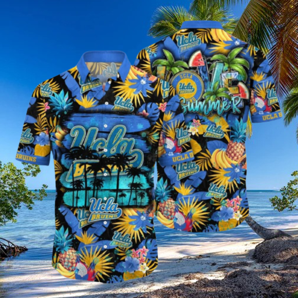 UCLA Bruins NCAA3 Aloha Tropical Summer Pattern Happy Hawaiian Shirt UCLA Bruins NCAA3 Aloha Tropical Summer Pattern Happy Hawaiian Shirt