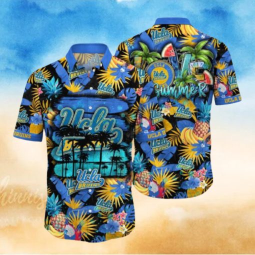UCLA Bruins NCAA3 Aloha Tropical Summer Pattern Happy Hawaiian Shirt