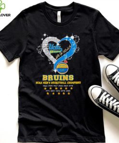 UCLA Bruins basketball let’s go UCLA Bruins NCAA men’s basketball Champions stars heart logo shirt