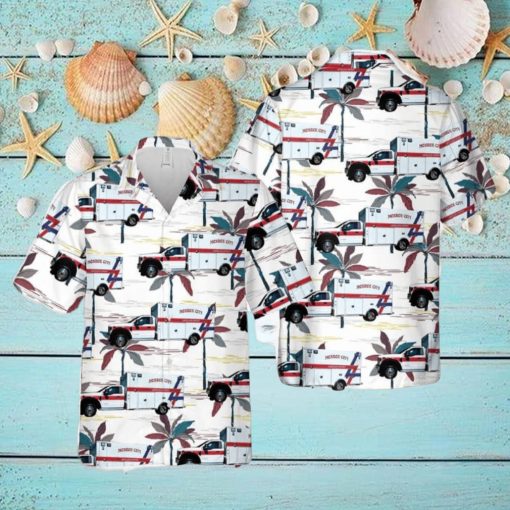 Missouri Monroe City Ambulance Hawaiian Shirt Men And Women Gift Floral Beach