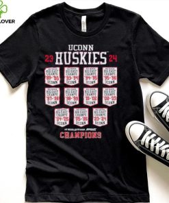 UConn Huskies 23 24 Big East Champs schedule shirt