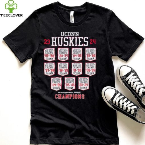 UConn Huskies 23 24 Big East Champs schedule shirt